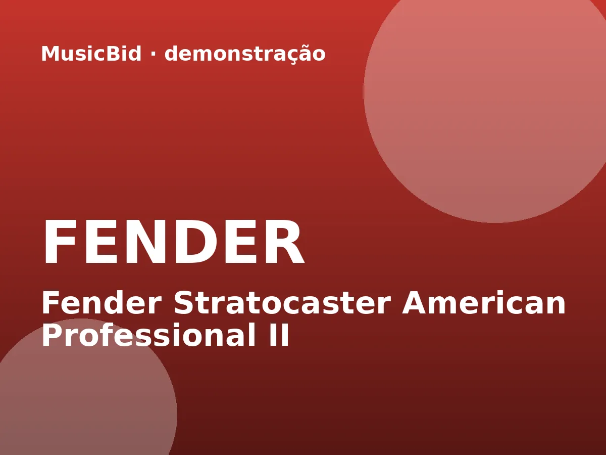 Fender Stratocaster American Professional II